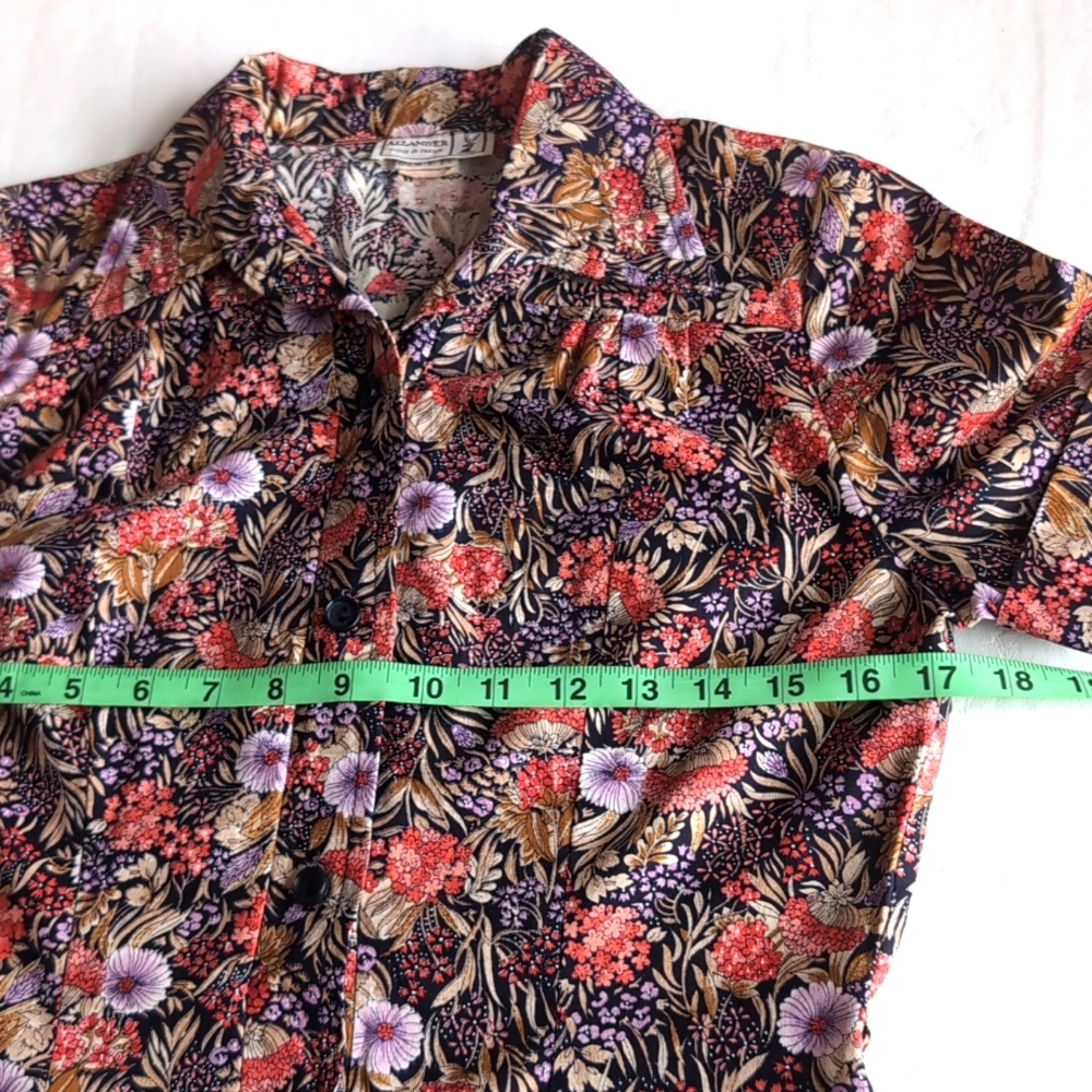 Vintage Allander House of Fraser Floral Midi Dress Women's Size Small - Picture 2 of 9